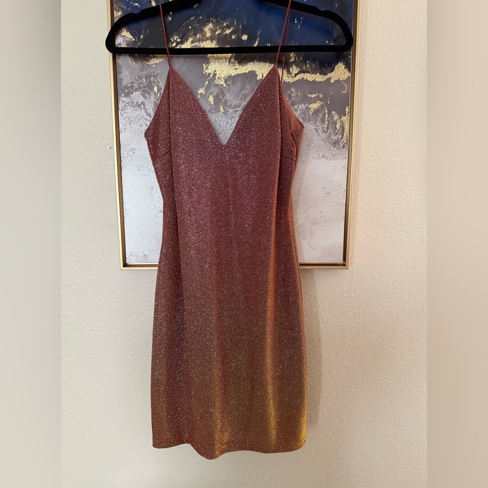 Mermaid Shimmer Rose Gold Dress